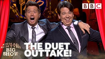Michael McIntyre and Michael Bublé DUET to When You’re Smiling | EXCLUSIVE OUTTAKE - BBC