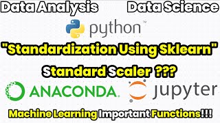 Standardization using Sklearn  | Standard Scaler | Jupyter Notebook | One Magic Minute