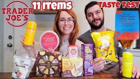 Trying 11 NEW items at TRADER JOES 😋