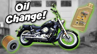 How To Change Yamaha V-Star 650 Oil Filter 