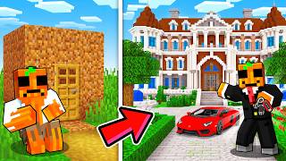 Evolucion de CASA POBRE a MANSIN MILLONARIA en Minecraft