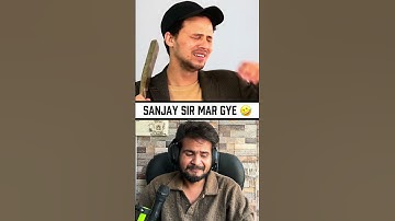 sanjay sir mar gye 🤣 zayn saifi #zaynsaifi #wasimahmed #comdy #r2h #round2hellreactionvideos