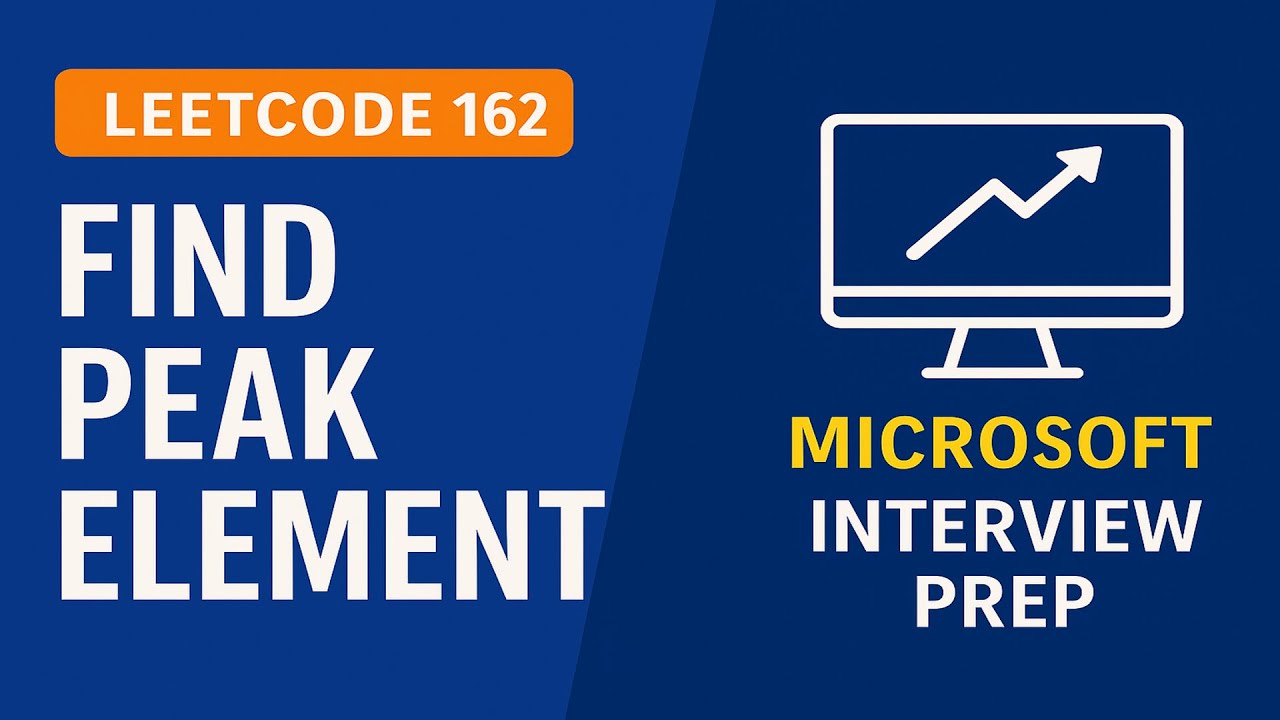 Find Peak Element - Leetcode 162 | Binary Search Approach Explained ...