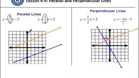 4 4 Parallel and Perpendicular Lines