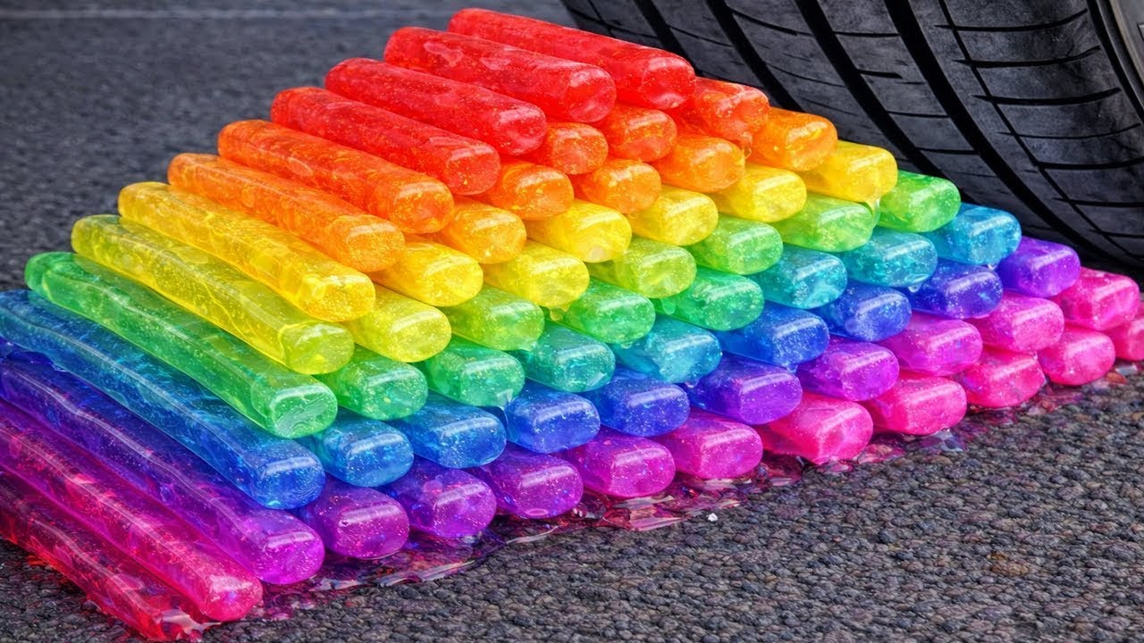 Car vs Crunchy and Soft Things Experiments Crushing Car Car vs Sprite, Coca-Cola, Fanta, Mnt 