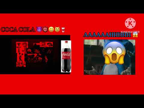 POV: Ugly Sonic got scared of the Coke Monster 😈👹😃😼🥤