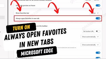 How to "Always Open Favorites in New Tab" in Microsoft Edge