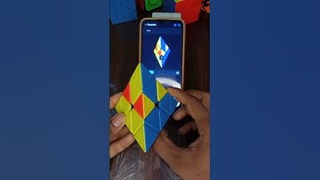 AI Solving Pyraminx. #rubikscube #shorts