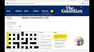 Guardian Quiptic Crossword (No. 1,388) by Pangakupu