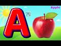 A for Apple 🍎 | Alphabet Little Ferris Wheel 🎡 | Learn ABC Through Songs | Mini Shark 🦈