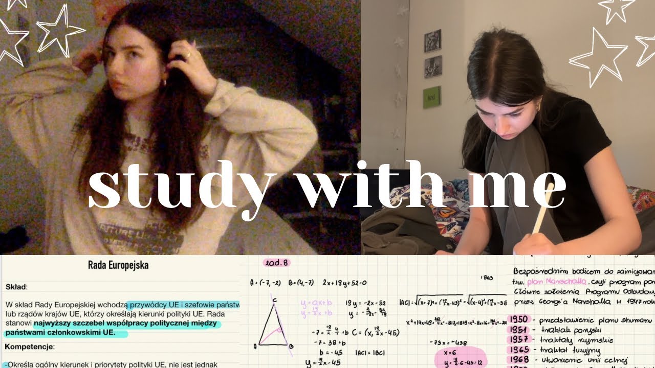 study with me do matury I a productive day in my life