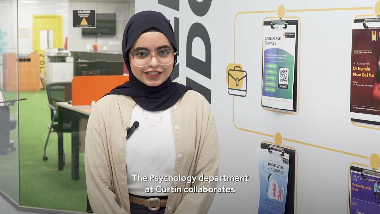 Student Journey - Warisha Khan, BSc in Psychological Science | Curtin University Dubai