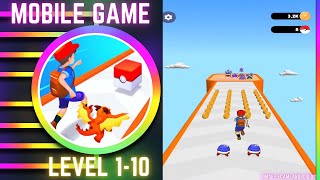 Merge Run Pocketmon 3D Battle gameplay walkthrough level 1 screenshot 2