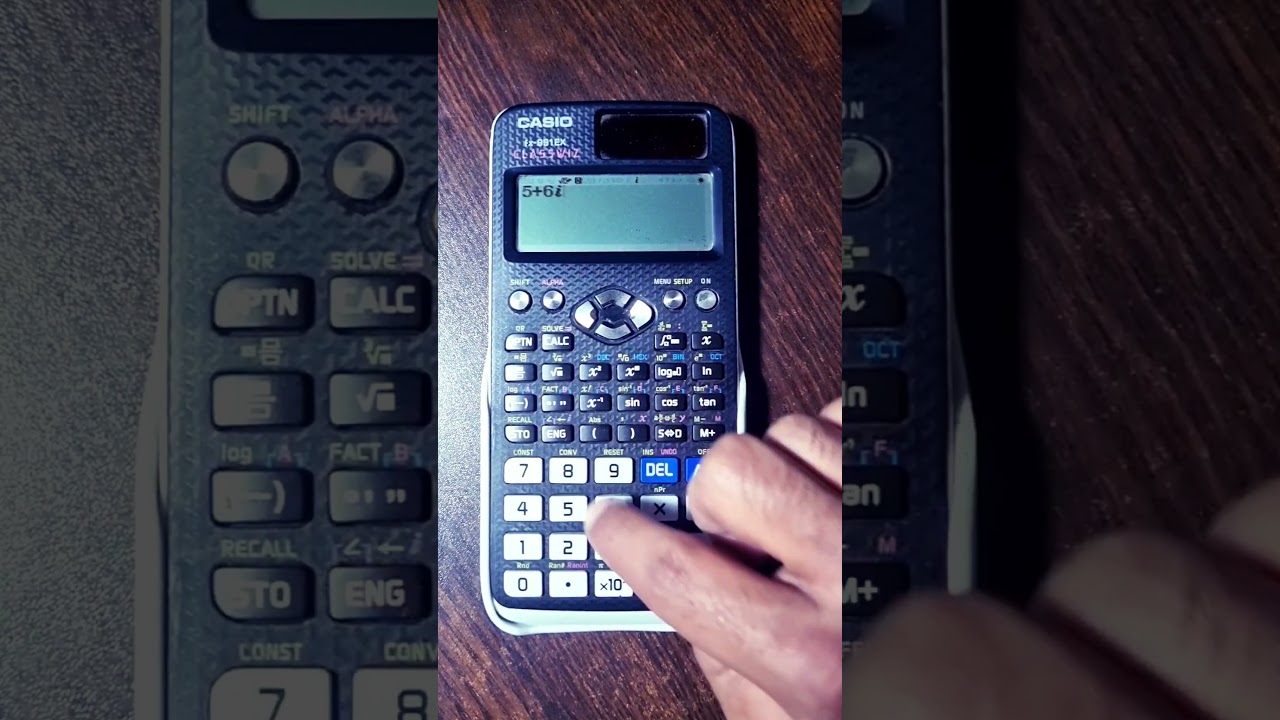how to find value and angle of any complex number in casio 991ex calculator