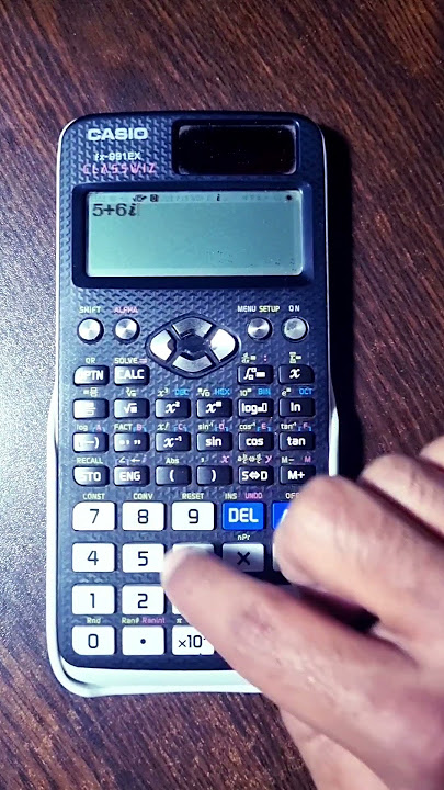 how to find value and angle of any complex number in casio 991ex calculator