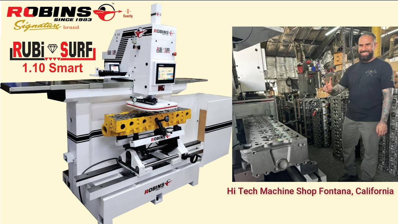 Robin Simmonds Methods Machine Robins Cylinder head & Block Surfacing Machines#robinsmachines #USA # ...