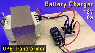 How to get 12v from ups transformer | how to battery charger at home | ac to dc converter