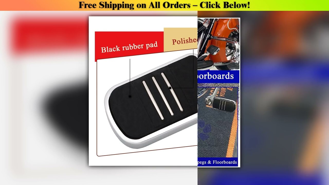 Motorcycle Parts Large Brake Pedal Pad Footrest For Harley Touring Davidson Heritage Softail CVO