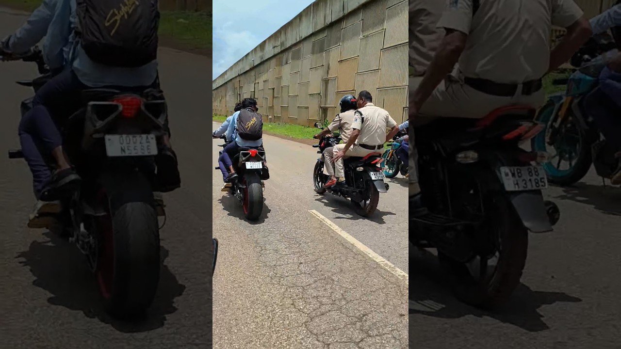 Police 🚨 Reaction Super Bike College Student😱#benelli600i #superbike #odisha #baripada