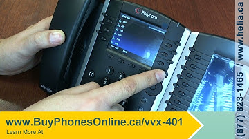 How To Configure Speed Dial Buttons on your Polycom VVX 401 Desk Phone
