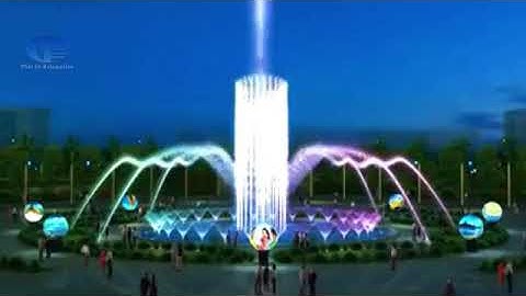 Nhạc nước công viên giải trí phun nước nghệ thuật - Đài phun nước