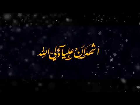 اشهدان علیا ولی الله