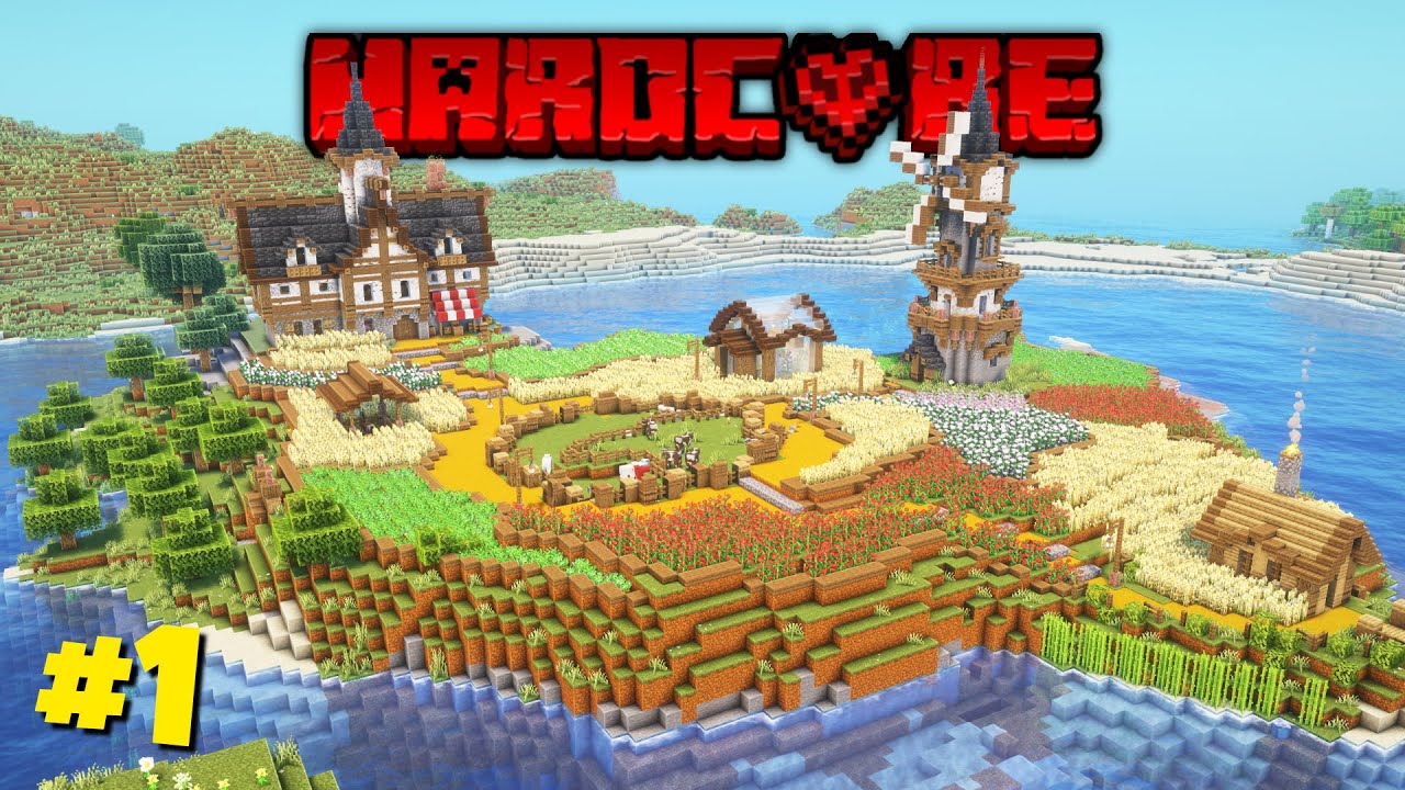 My Perfect Cozy Start in Hardcore Minecraft! - YouTube