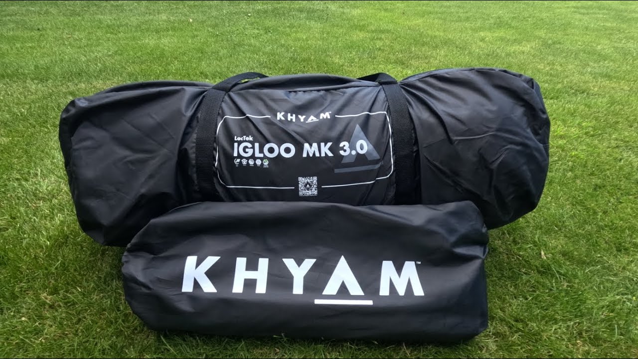 Khyam loctek Igloo mk3 fast pitch tent review. YouTube