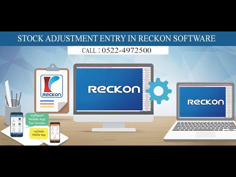 Physical Stock Entry(Stock Adjustment) in Reckon Software