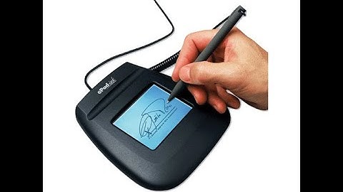 Signing a PDF with an Epad Signature Pad