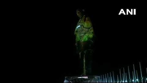 Sardar Vallabhbhai Patel Statue of Unity Laser light show | World