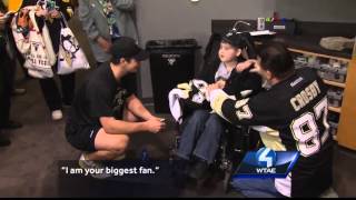 Sidney Crosby fulfills young boy's dream