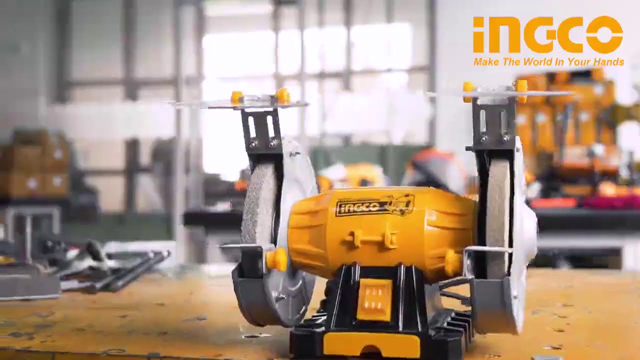 INGCO BG61502 ESMERIL DE BANCO 150W - YouTube
