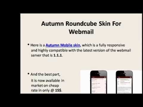 Responsive Roundcube Autumn Mobile skin for Webmail