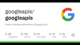 GitHub - googleapis/googleapis: Public interface definitions of Google APIs.