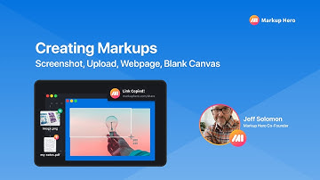 HOW TO CREATE: Screenshot or Upload Images, a PDF, Paste a Link, or a Blank Canvas on Markup Hero
