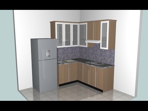 make a small kitchen using google sketchup