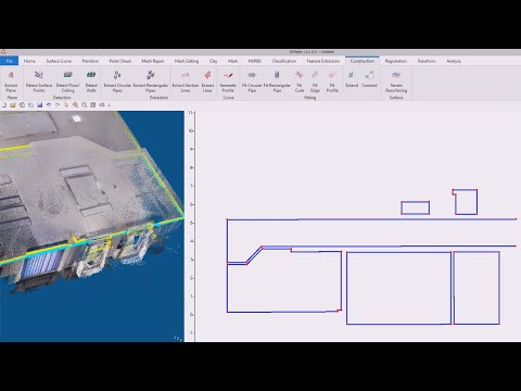 Extract section lines from point clouds - video from VRMesh