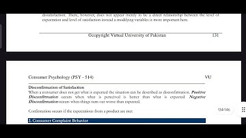 PSY514 Lecture 41 Consumer Psychology Short Lecture VU Lectures