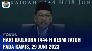 Tok! Hasil Sidang Isbat: Iduladha 1444 H Jatuh Pada 29 Juni 2023 | Fokus