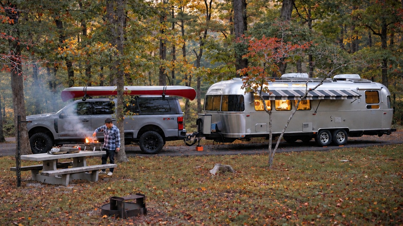 Autumn Camping Serenity | ASMR (No Dialogue) – Video