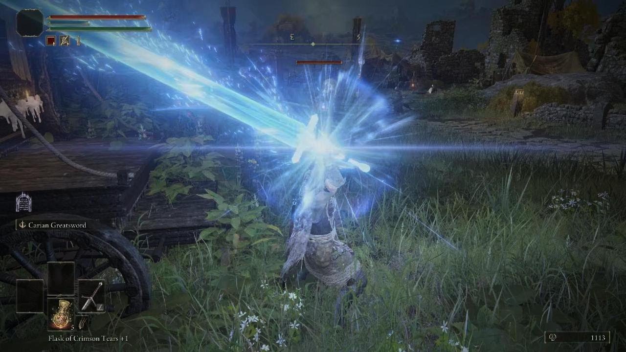 Elden Ring Carian Greatsword Ash of War - YouTube