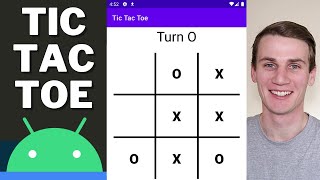 Tic Tac Toe Android Studio Kotlin Tutorial | Noughts & Crosses screenshot 1
