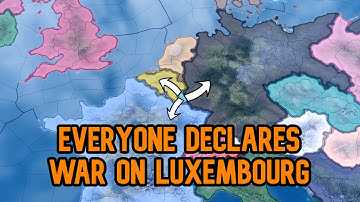 Luxembourg vs The World | HOI4 Timelapse