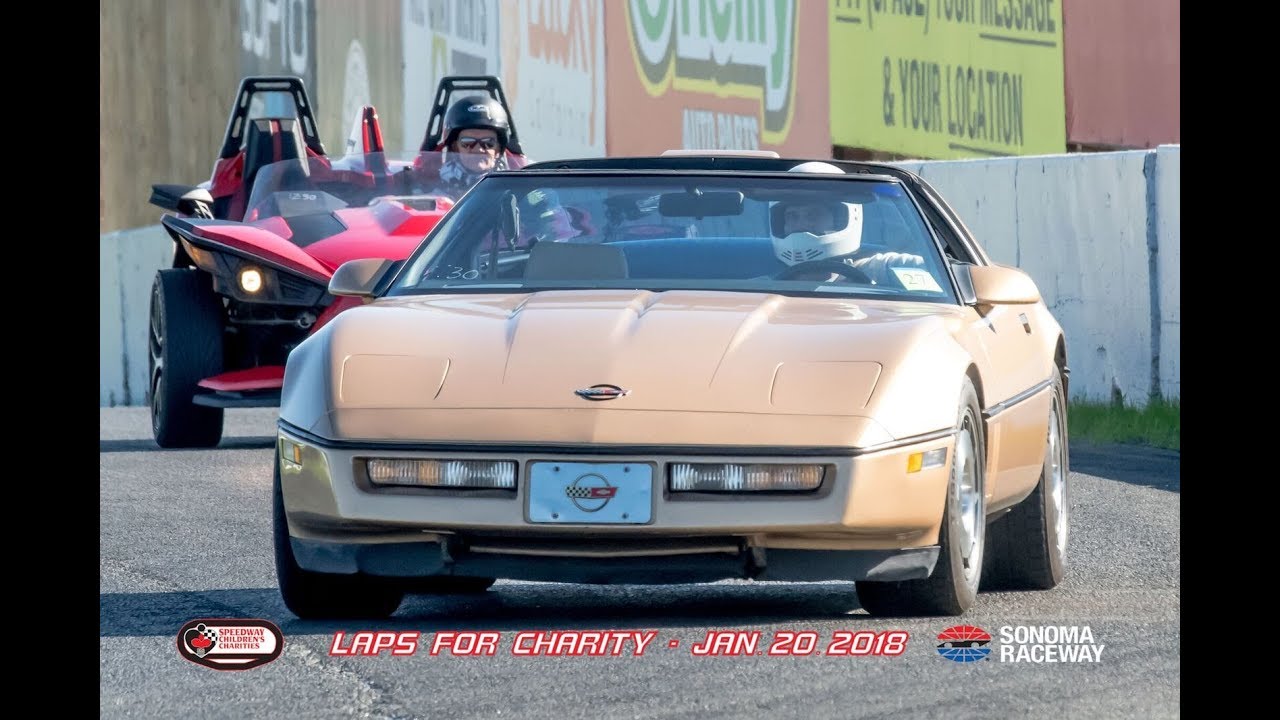 2016 Polaris Slingshot chasing C4 Corvette at Sonoma Raceway YouTube