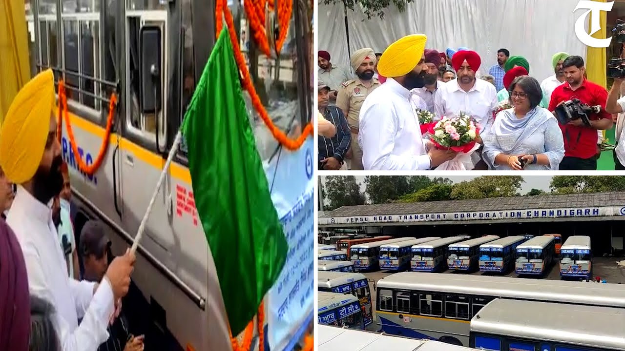 Chandigarh: Punjab Transport Minister Laljit Singh Bhullar flags off 24 new PRTC buses