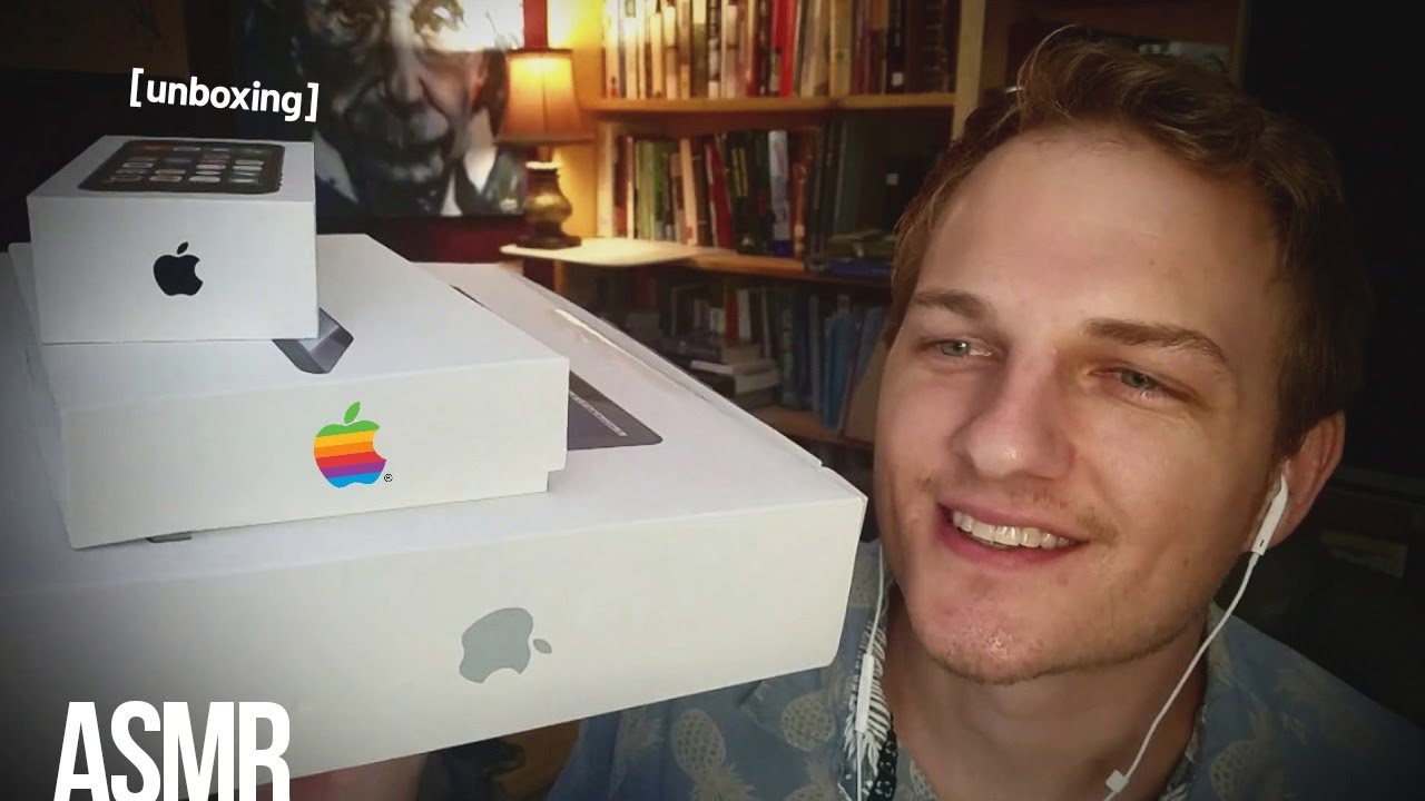 History of Apple Computers [unboxing] | ASMR whisper