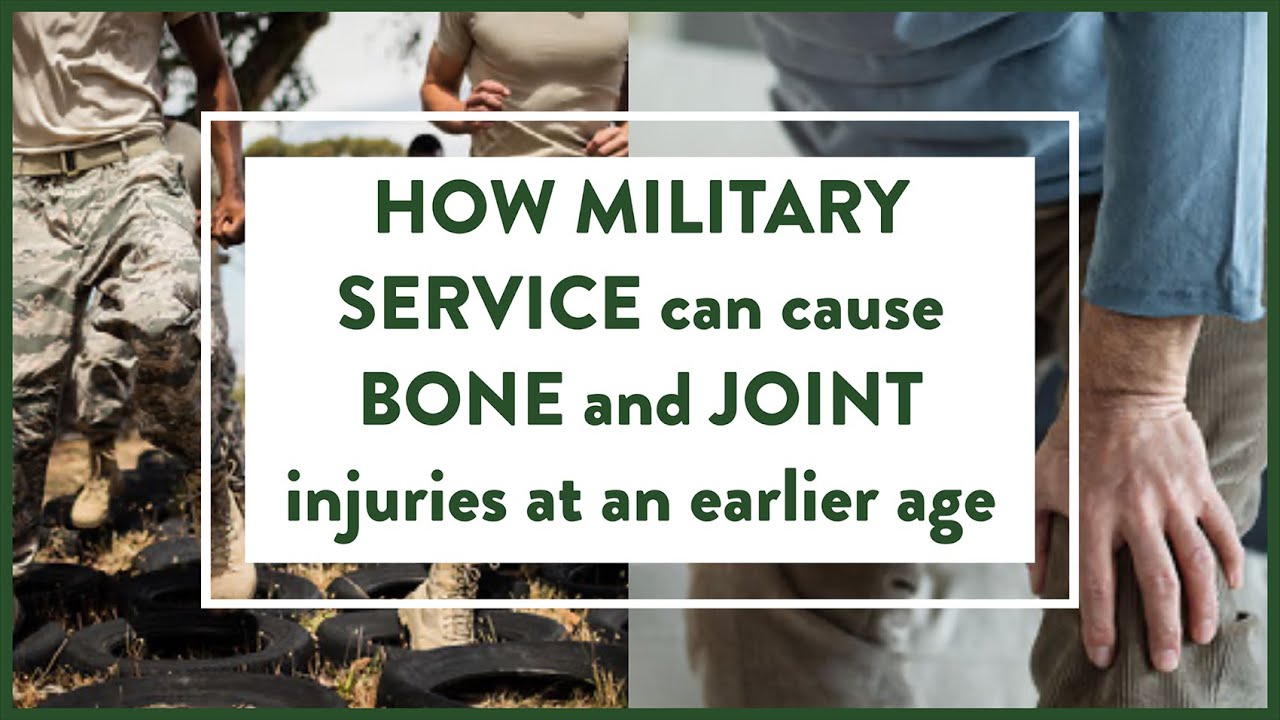 How military service can cause bone and joint injuries at an earlier ...
