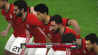 ركلات جزاء بين الريال مدريد و منتخب مصر عصام الحضري يتصدي لركلة من كريستيانو رونالدو pes 2017