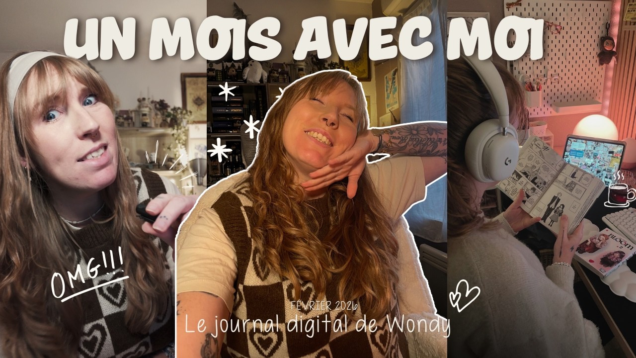 Journal digital Février | Mon bureau ENFIN terminé - Gaming, montage & départ au Canada